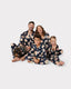 Navy Christmas Gingerbread Houses Print Long Pyjama Set