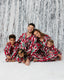 Christmas Tree & Wreath Stripe Print Long Pyjama Set