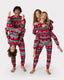 Men's Red & Green Christmas Penguin Fair Isle Print Long Pyjama Set