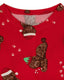 Dog Pyjama Red & White Christmas Cockapoo Print