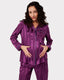 Maternity Satin Purple Jacquard Stripe