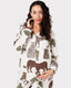Maternity Organic Cotton Cream Leopard Print