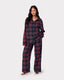 Flannel Red & Navy Check Print Pyjama Bottoms
