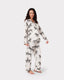 Maternity White Zebra Print Long Pyjama Set