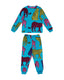 Kids' Teal Leopard Print Long Pyjama Set