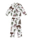 Kids' Organic Cotton Cream Leopard Print Long Pyjama Set