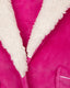 Kids' Pink Fleece Hooded Robe
