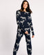 Navy Zebra Classic Pyjama Set