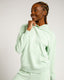 Mint Organic Cotton Logo Print Hooded Lounge Sweatshirt
