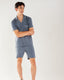 Men's Slate Modal Button Up Short Pyjama Set