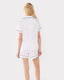 Organic Cotton White Revere Collar Button Up Short Pyjama Set