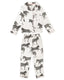 Kids' White Zebra Button Up Pyjama Set