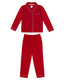 Kids' Red Modal Button Up Long Pyjama Set