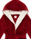Kids' Red Fluffy Hooded Dressing Gown