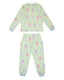 Kids' Green Robot Crewneck Long Pyjama Set